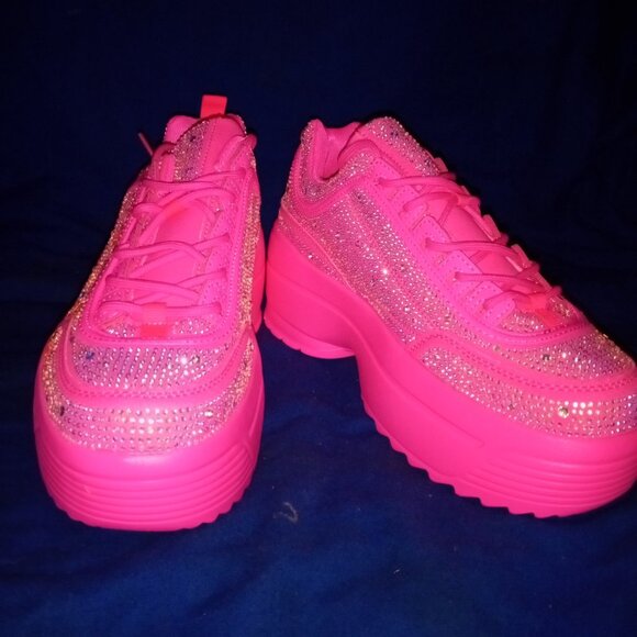 TOUCH OF CLASS RHINESTONE  Platform Sneakers ( BRAND NEW !!!) - Picture 5 of 6